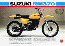 Suzuki RM370 sales brochure '76